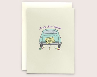 Ar Lá Bhur Bpósta - Irish language Greeting Card translates as &quot;On your Wedding Day&quot;