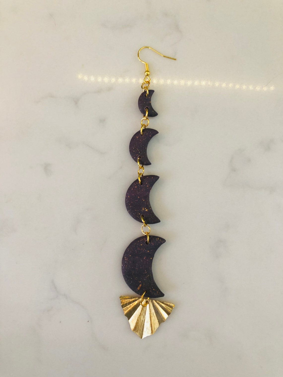 Black Lunas Earrings