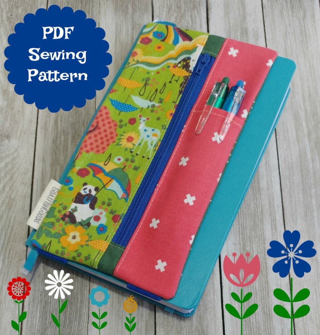 Elastic Planner Pouch Pattern, Custom Fit, the Journal Sleeve - Etsy