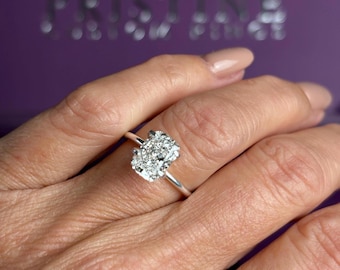 2 Carat Cushion Lab Grown Diamond: IGI Certified D VS1 CVD