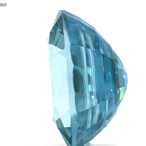 4.02 Carat Oval Shape Rare Blue Zircon Loose Gemstone, In Stock Gemstones, Pristine Custom Rings is Ethically Sourced Jewelry image 4