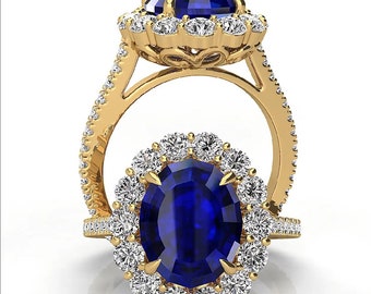 Oval peacock sapphire diamond ring, Custom Made Jewelry, Engagement Rings, Anniversary Rings,Diamonds,Custom Design ,Pristine Custom Rings