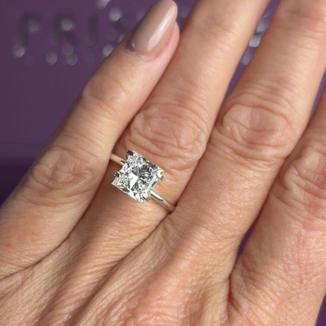 2.00ct F-VS1 プリンセスカットラボグロウンダイヤモンド 2カラットの 