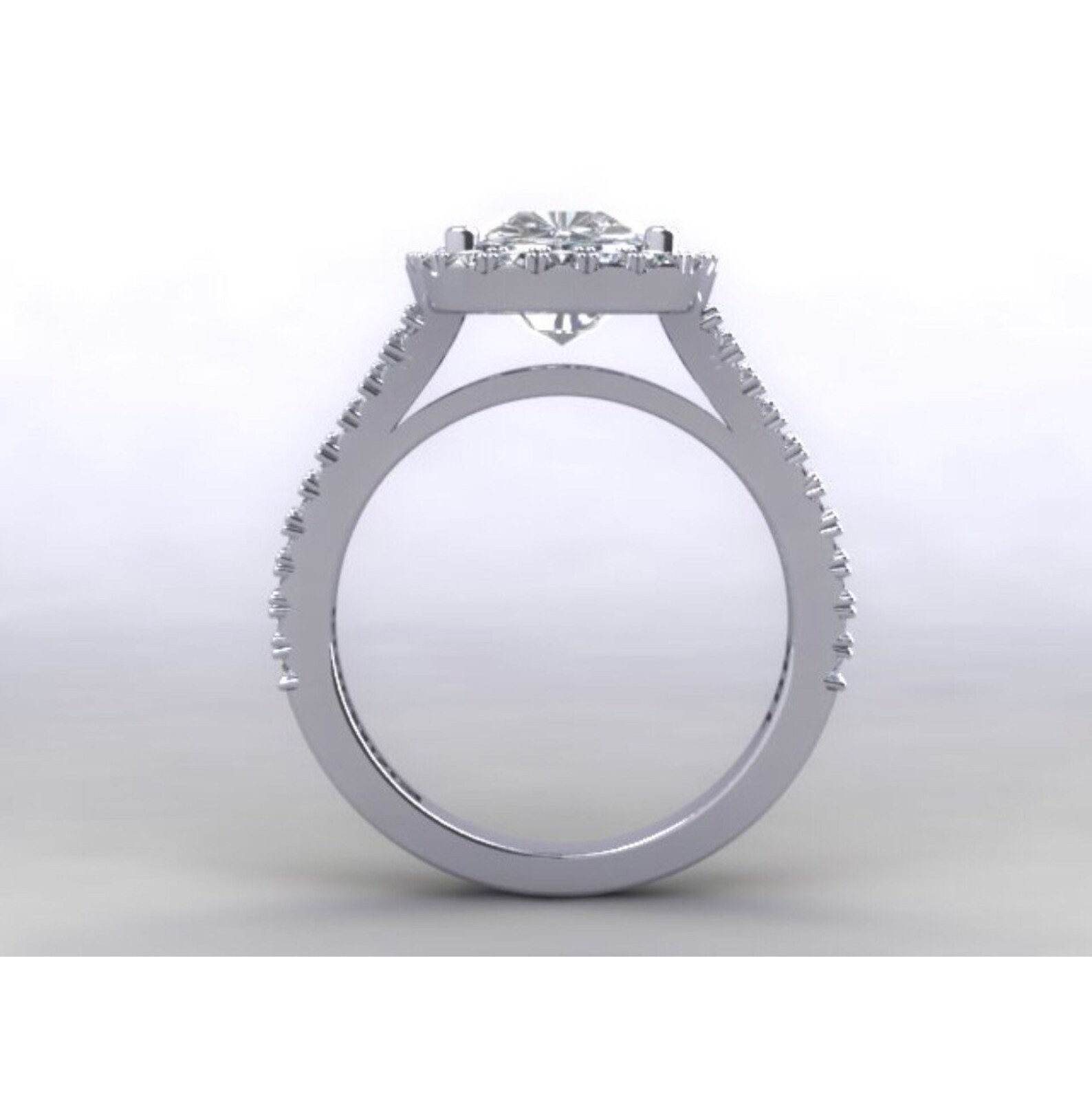 Ruby Engagement Ring3.50ct Long Cushion Cut Ruby Ring .70ct | Etsy