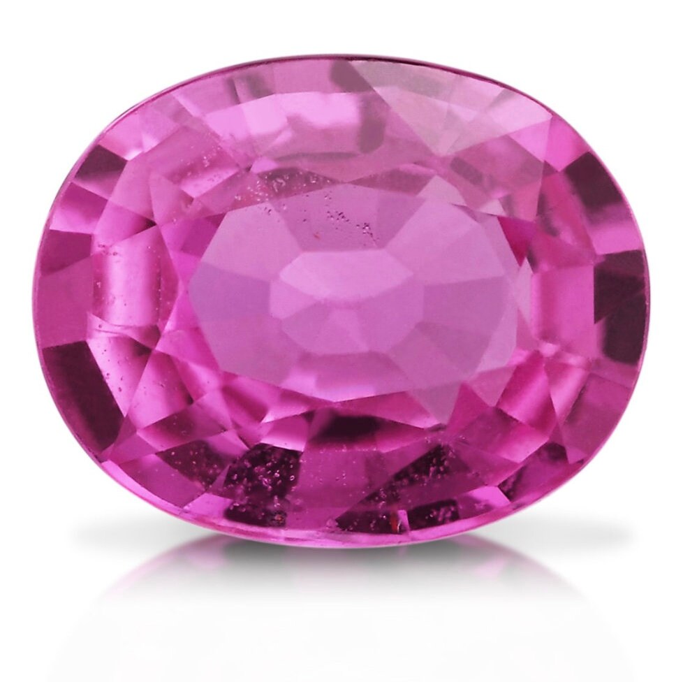 Genuine Purple Pink Sapphire 7.15x5.72mm Oval Shape 1.12 Etsy