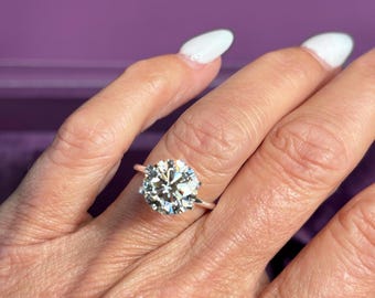 4.01 Carat BIG Round Lab Grown Diamond E Color VS1 Clarity, IGI Certified Excellent Cut, Excellent Symmetry, Excellent Polish Loose Diamond