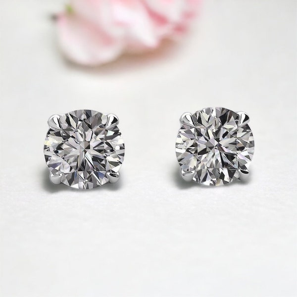 Lab Grown Diamond Earrings Etsy