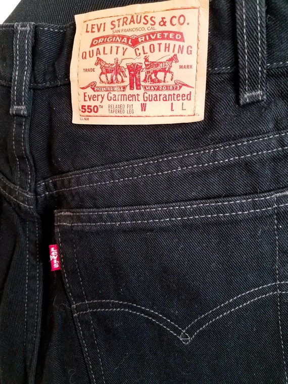 Levi's 550 Vintage 1990s Black High Waist Jeans