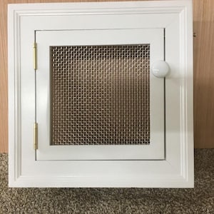 Pet Door screened front 7x7 for wall installation