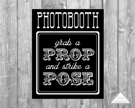 photo booth sign printable