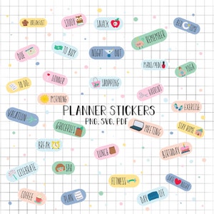 Planner Stickers DIY Digital Printable Journal Stickers Printable Stickers Organizer Stickers Agenda Stickers Digital Stickers To Do Sticker