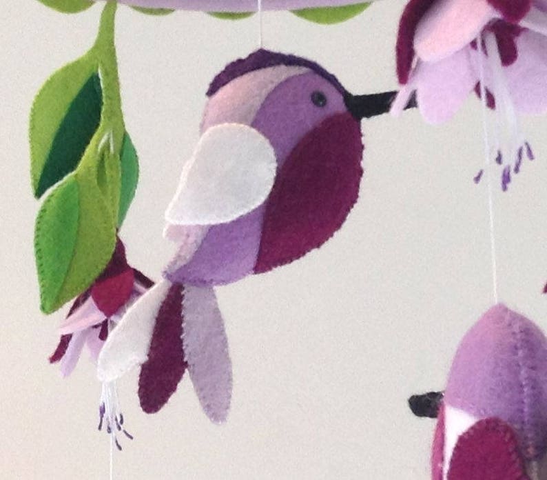Nursery Baby Mobile Hummingbird Baby Mobile Lilac Baby Crib Etsy UK