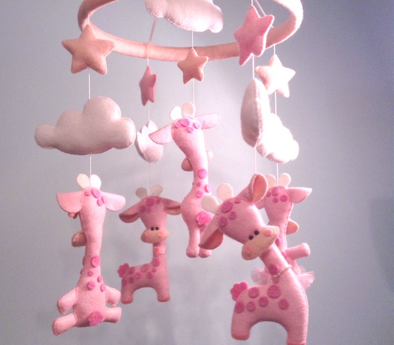 Giraffe Baby Mobile Safari Mobile Safari Crib Mobile Safari Etsy