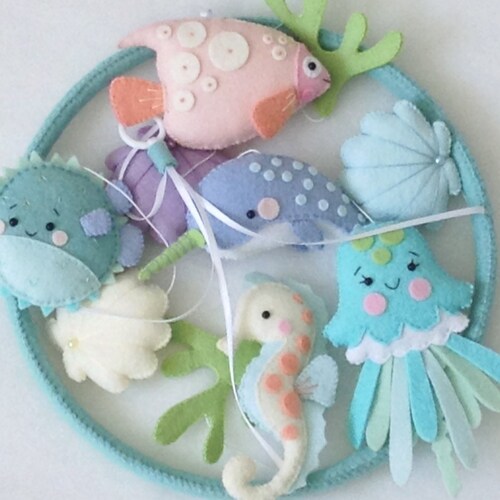 Under the Sea Nursery Decor Ocean Theme Nursery Girl Nursery Etsy