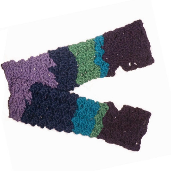 Mitaines bohème chic, mitaines crochet, mitaines mode,mitaines hippie chic,gants hippie chic,mitaines turquoise, violet, prune, mauve, vert