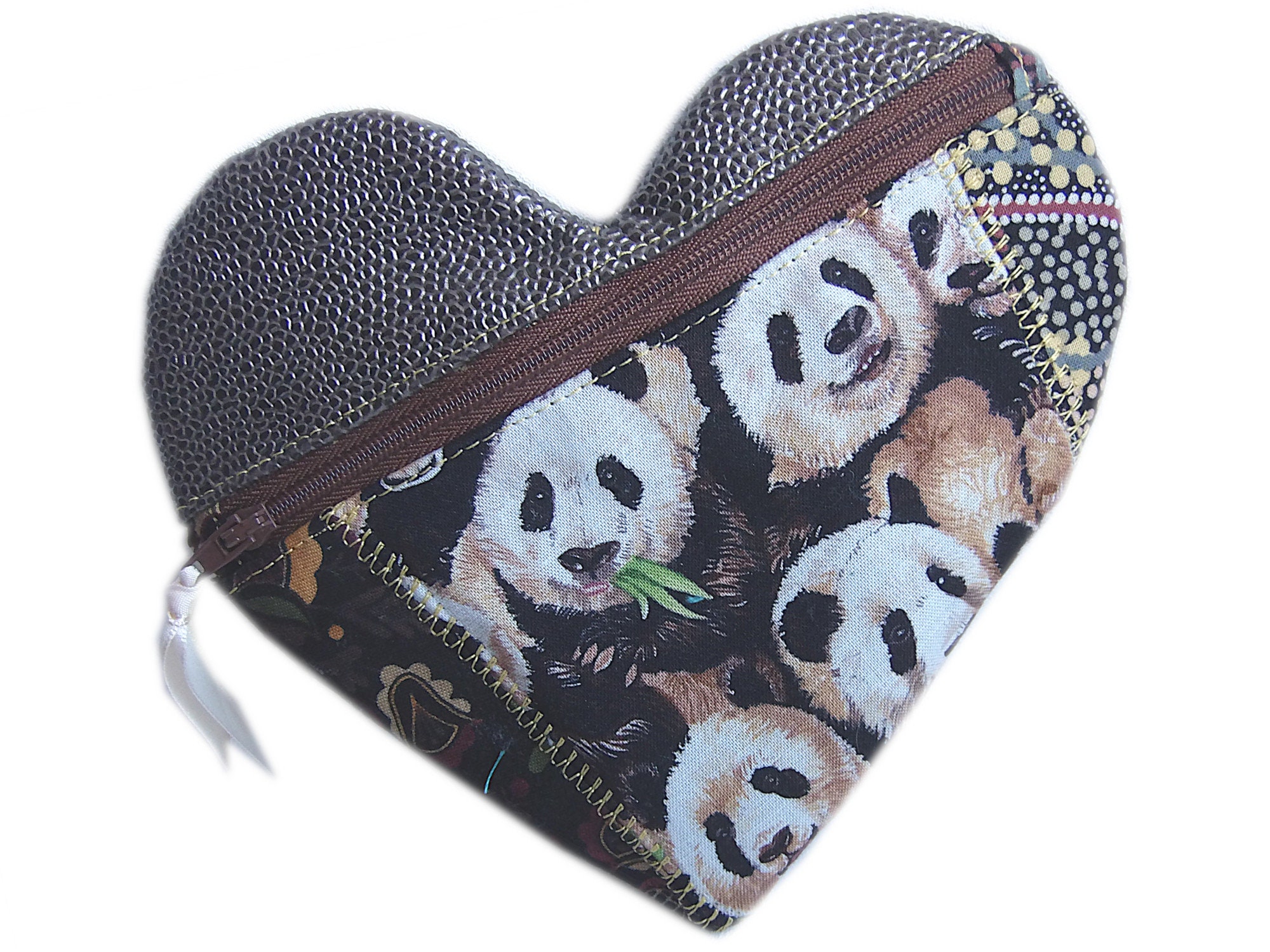 Kit loisirs créatifs panda romantique en forme de cœur pour porte