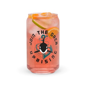 Join the Orca Uprising Can-shaped glass | Eat the Rich
