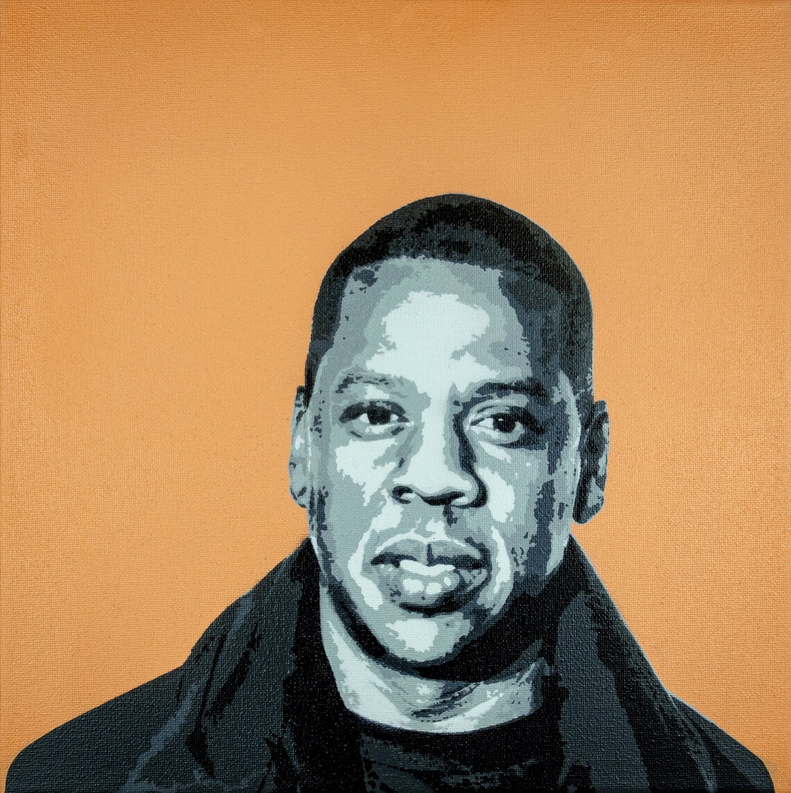 Jayz / Spray Paint Painting / Stencil Art / 444 Etsy