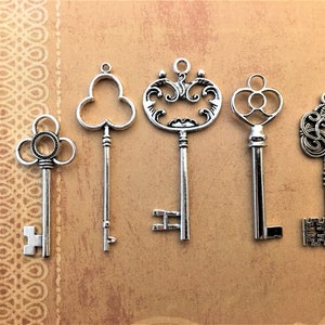 Keys Replica Fancy Skeleton Rustic Favor Casting Lock Vintage Wedding Invitation Table Marker Wholesale Vintage DIY Crafts Ornaments Keyring