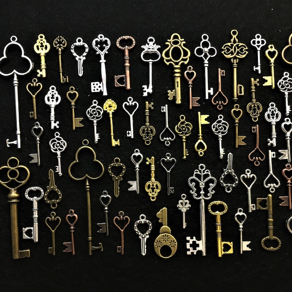 Replica Keys Holiday Charms Grandfather Clock Lockbox Cabinet Piano Padlock Music Box WindUp Curio House Car Window Mobile Suncatcher