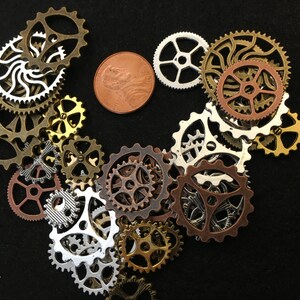 Mixed Steampunk Craft Supply Gears Cogs Buttons Watch Clock Cogwheel ...