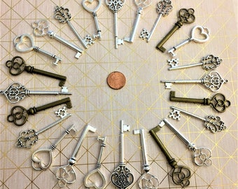 Large Replica Traditional Skeleton Keys Crafts Charms Jewelry Steampunk Wedding Escort Place Cards Beads Party Wrap Decoration Costume