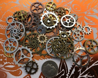 Steampunk Gears Cogs Sprocket Wheels Buttons Watch Parts | Etsy