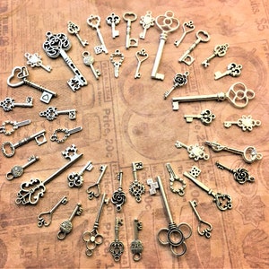 20 repliche in ottone oro e argento gotico chiavi ospite barile tessitura laurea favore invito anniversario parte matrimonio fiore orecchino nome avvolgere