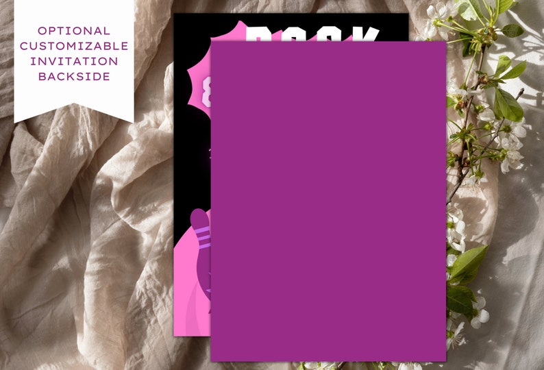 Girl Birthday Invitation, Editable Invitation, Instant Download