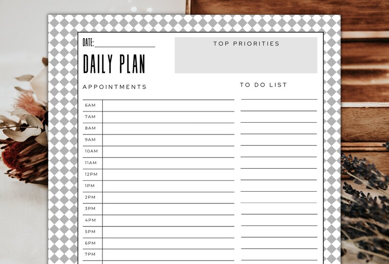 Black and White Printable Planner Home Management Household - Etsy