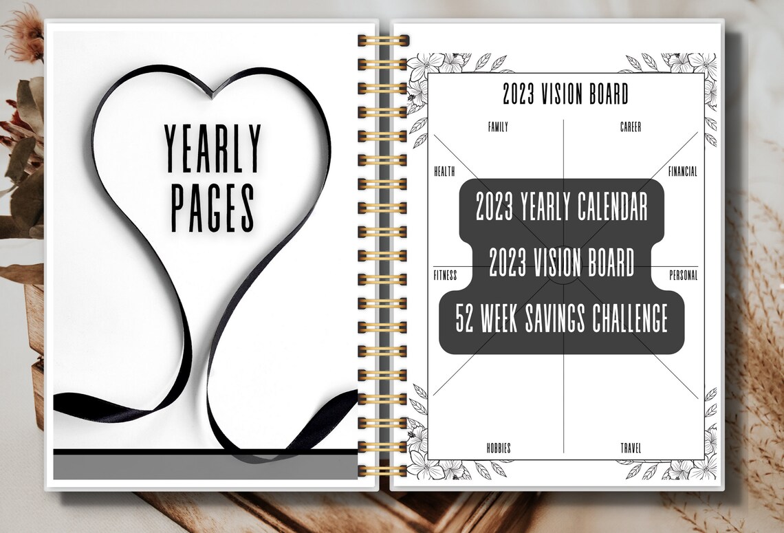 Black and White Printable Planner Home Management Household - Etsy