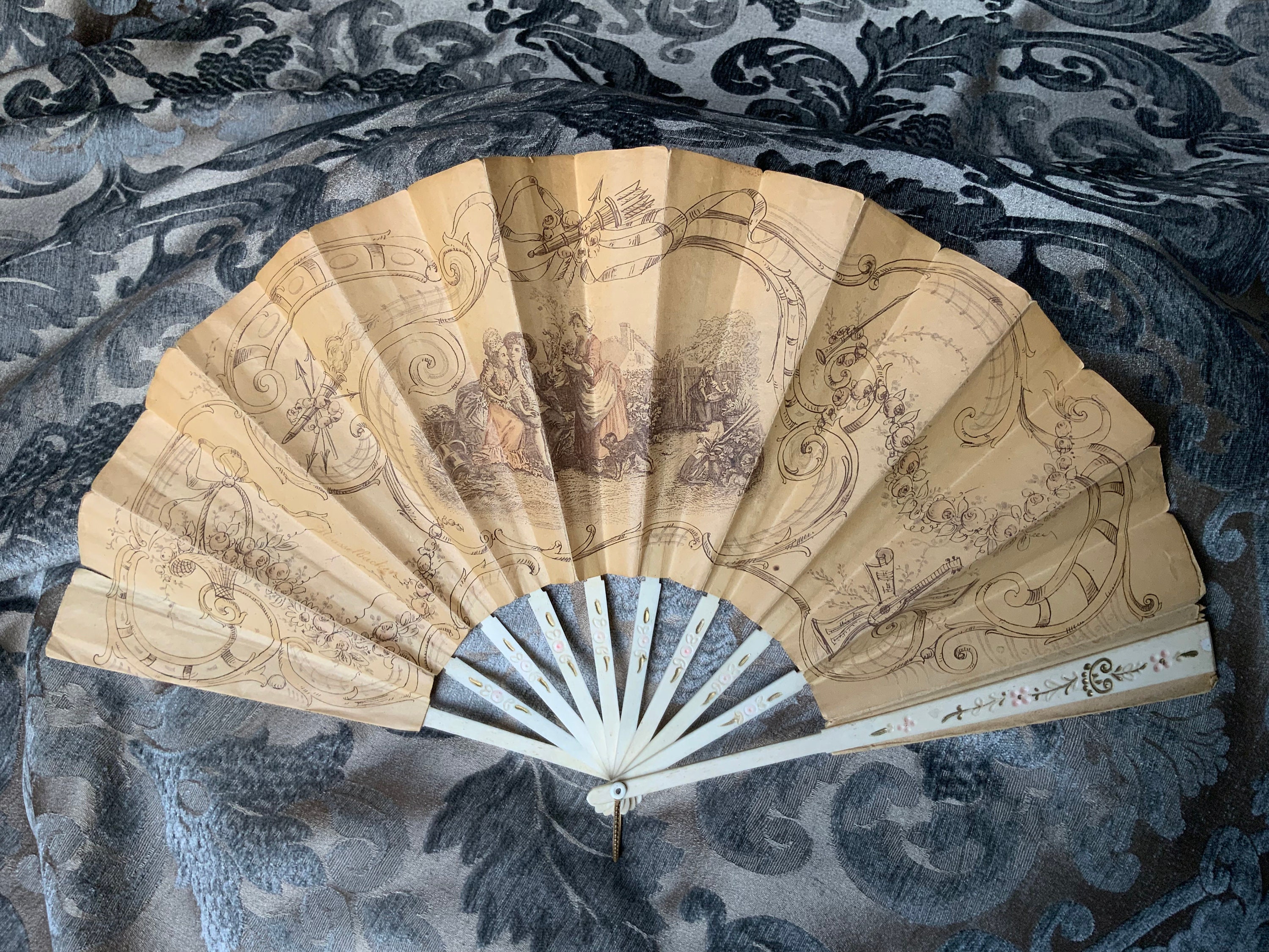 Vintage Hand Fan Etsy UK