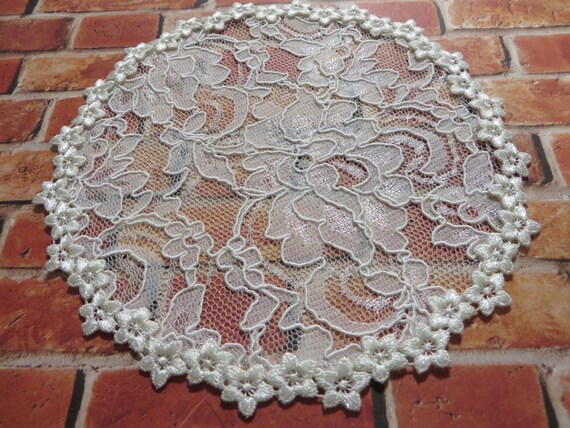 Black Floral Doily Venice Womens Kippah Bat Mitzvah Chapel Cap Headcovering Veil