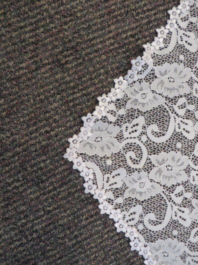 Trimming and Size CUSTOM Lace Mantilla Made to Order with Choice of Color