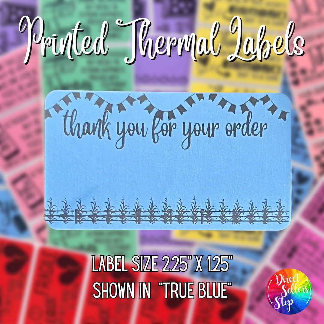 September R Tag Label Thermal Labels Thank You for Your Order Customer Name September ...