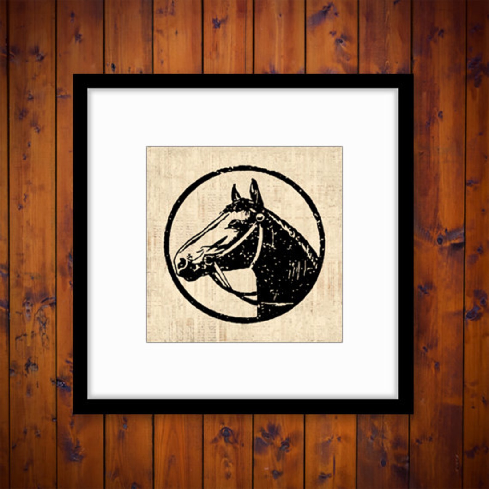 Horse Art Vintage Wall Art Western Horse Head Print Antique Etsy