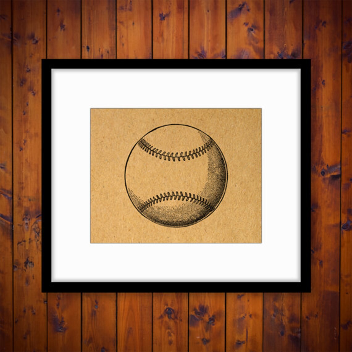 Vintage Art Baseball Wall Art Sports Home Decor Antique Etsy