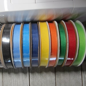 GrossGrain Ribbon - 3/8 Inch X 18 Feet - 7 Colors - sold separately