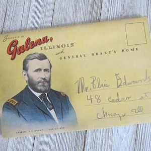 Souvenir vintage de Galena, Illinois - Jeu de cartes postales - Papier Circa 1950