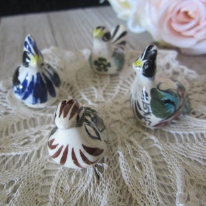 Mexican Tonala Folk Art Mini 1&quot; Birds - Sold Separately