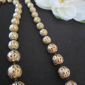 Vintage Kenneth Jay Lane Gold Filigree Necklace