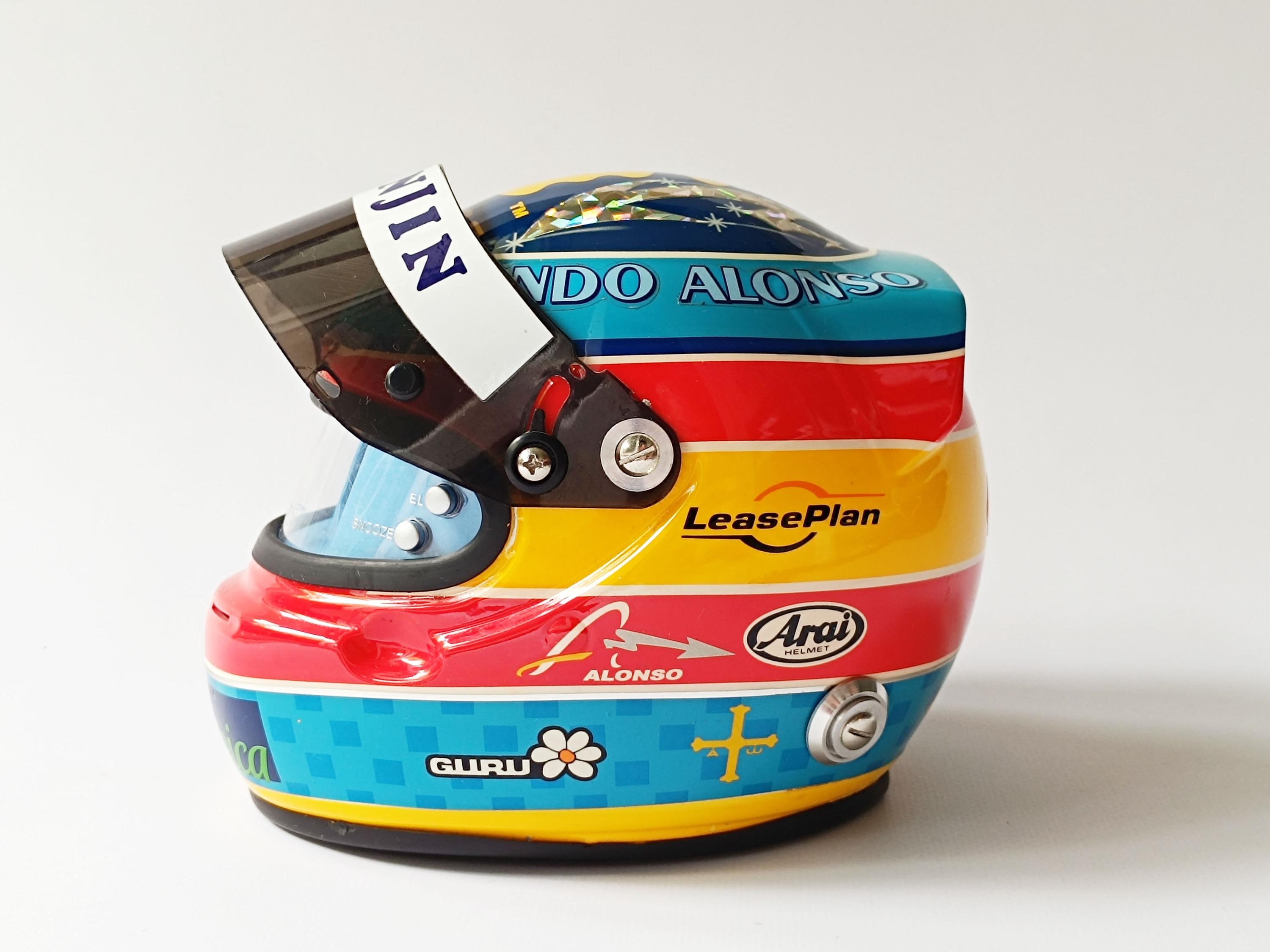 フェルナンド・アロンソ F1ヘルメット目覚まし時計：レーシング