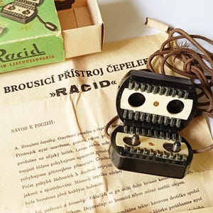 Vintage RACID Razor Blade Sharpener: 1950s Czechoslovakian Shaving Gadget