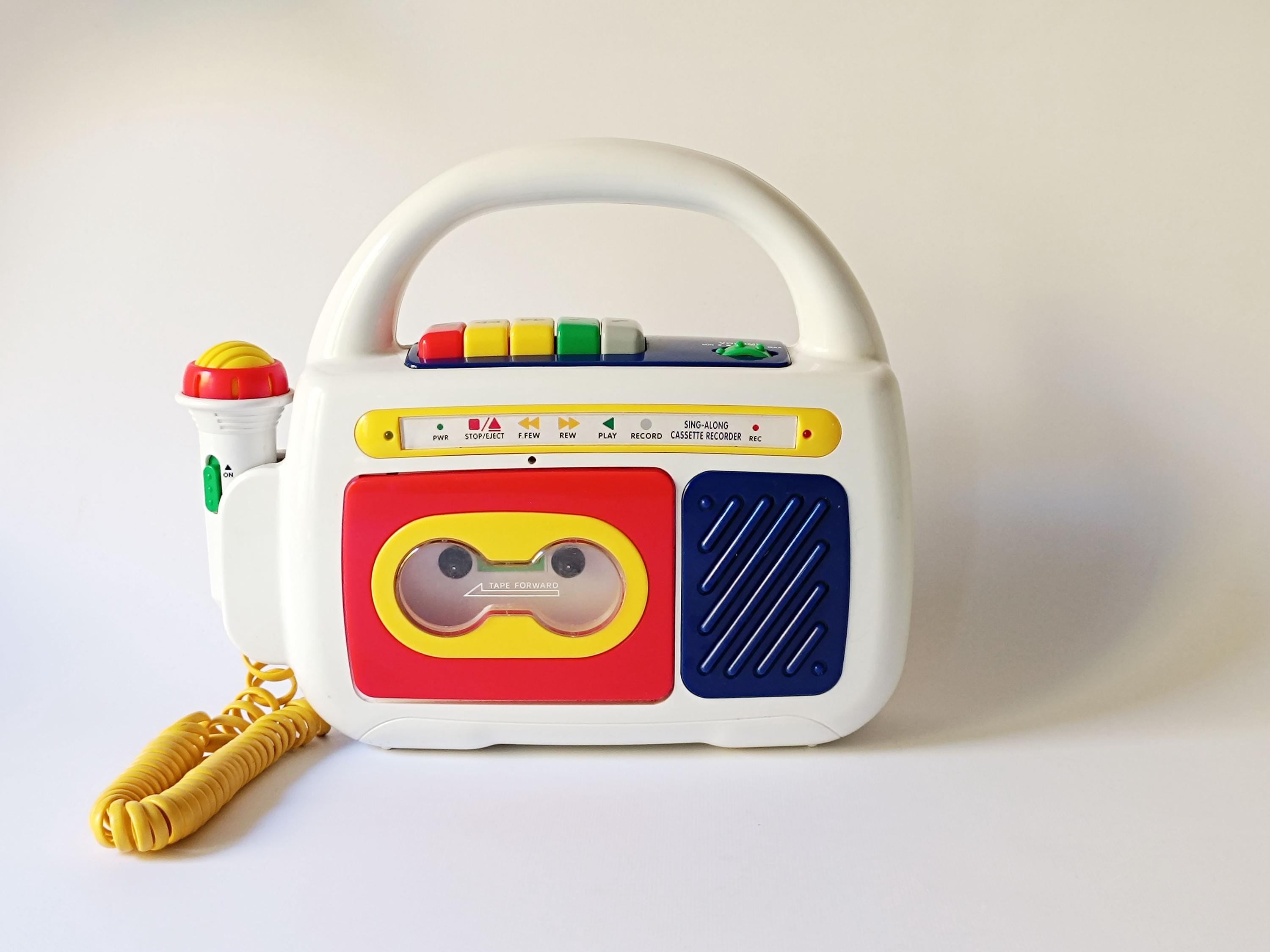 Retro Cassette Player, Sing Along Cassette Player With Microphone