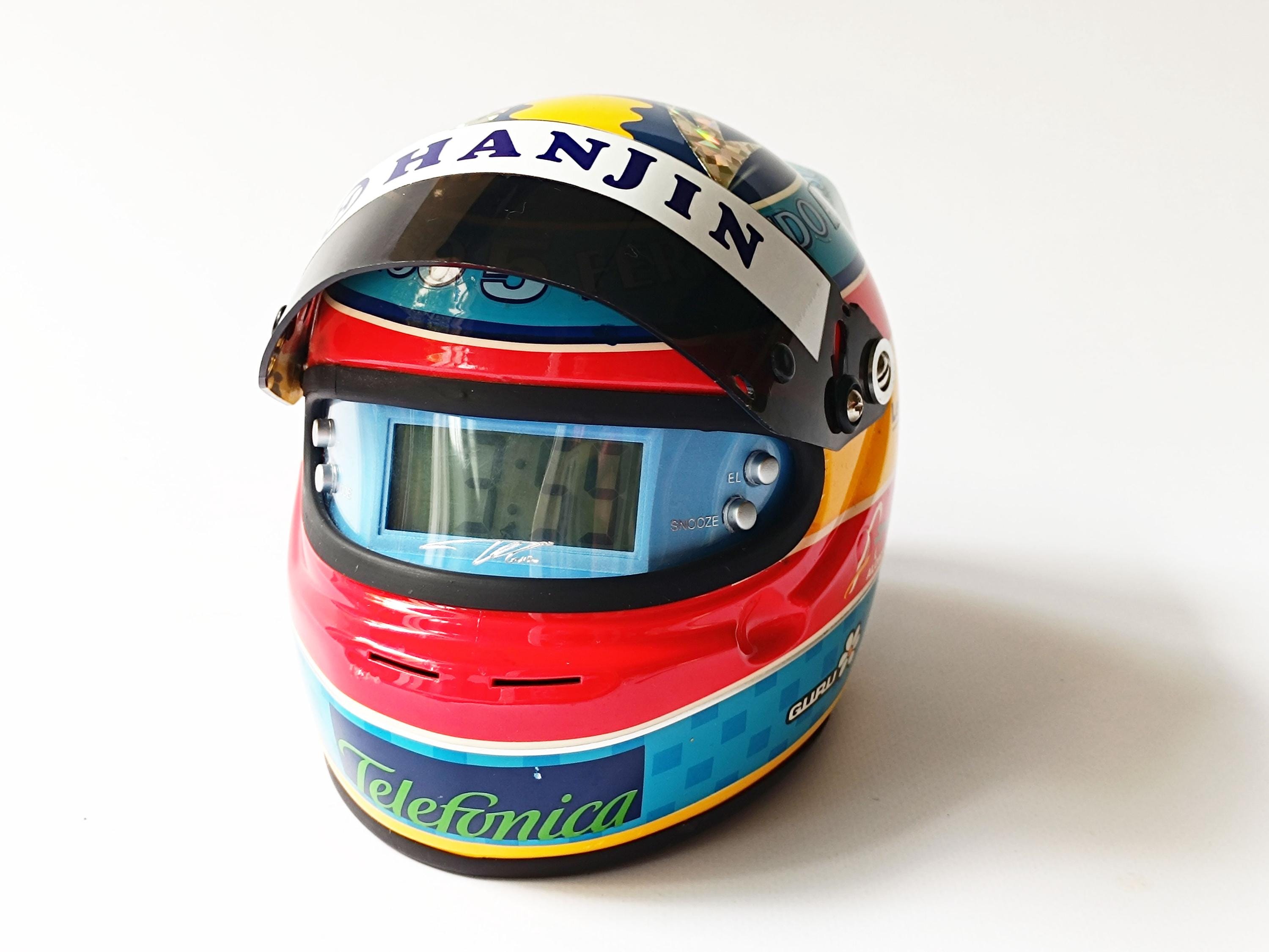 フェルナンド・アロンソ F1ヘルメット目覚まし時計：レーシング 