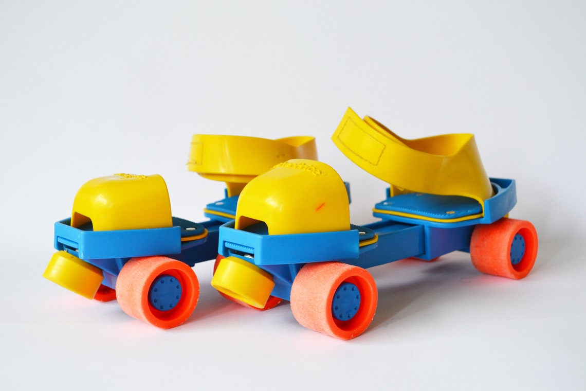 Vintage Fisher Price Roller Skates Grow With Me 1984 Etsy