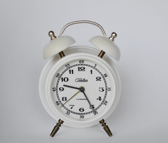 Twin Bell Alarm Clock Mechanical Soviet Double Twin Bell Alarm Clock Mechanical Soviet