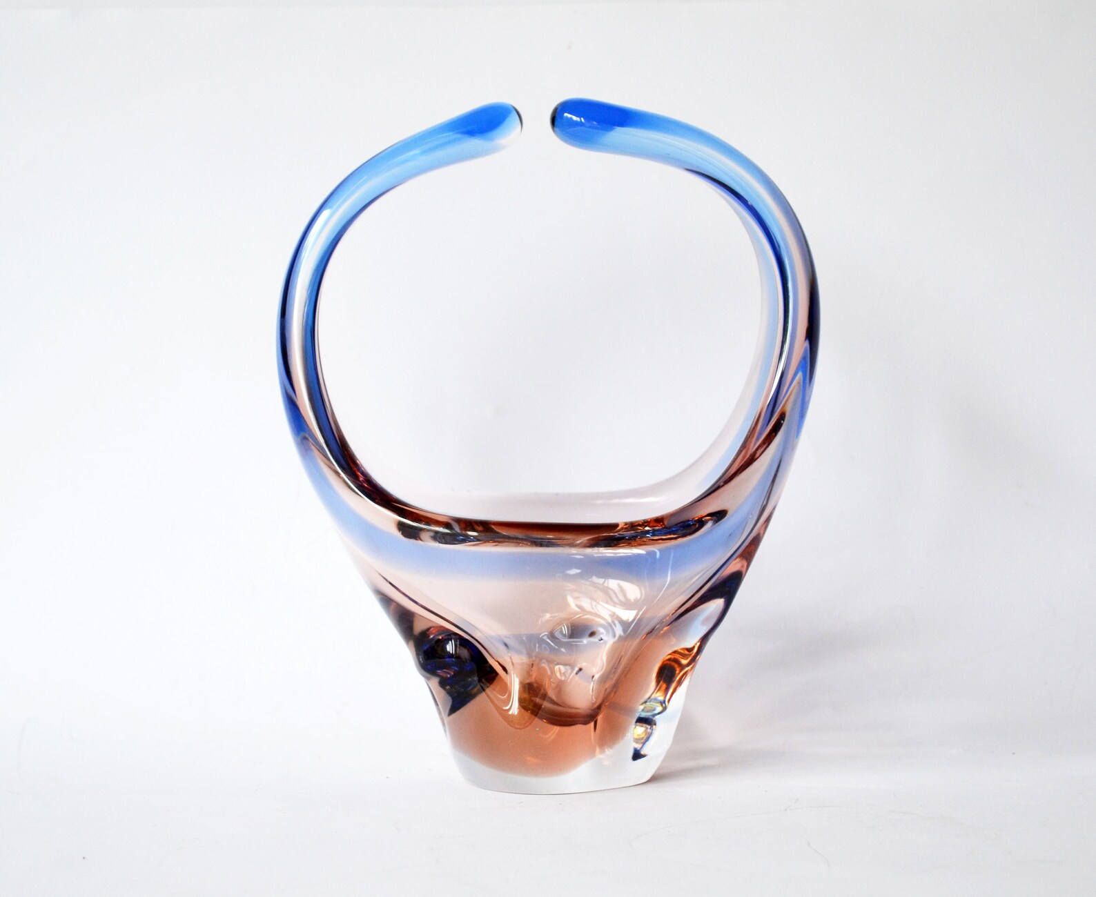 Vintage Art Glass Basket NIAGARA Collection by Frantisek Etsy