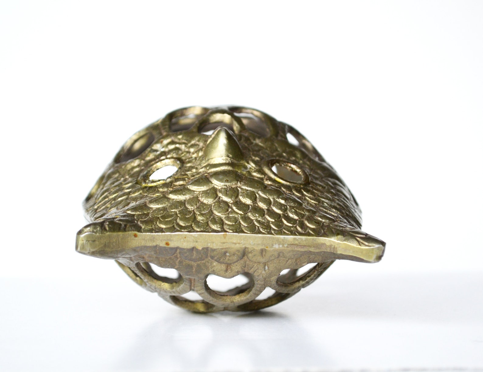 Owl Candle Holder Vintage Brass Owl Figurine Cute Owl Etsy