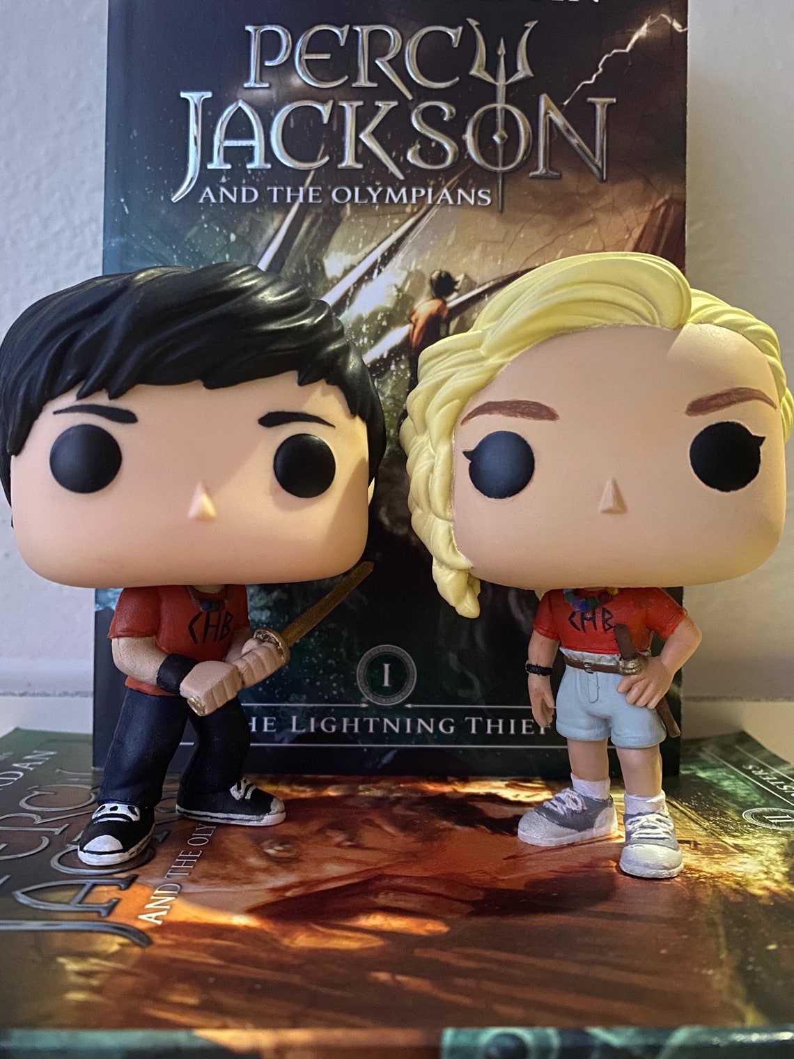 Percy Jackson and Annabeth Chase Custom Funko Pop Etsy